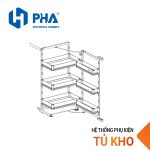 Tủ đồ khô Oval cánh mở (03 Tầng) - Kính - Ảnh 2